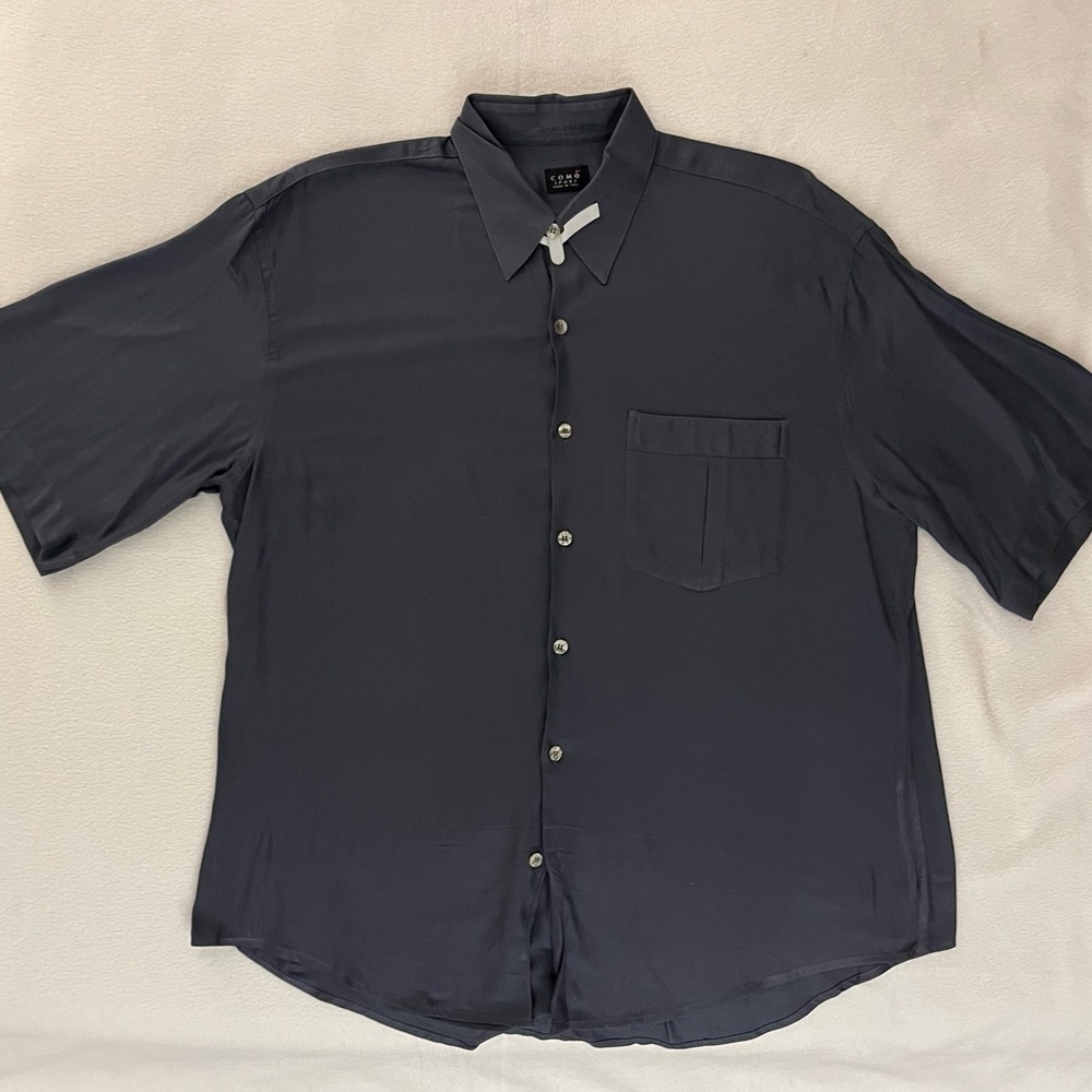 Como Sport Blue Gray Button Down